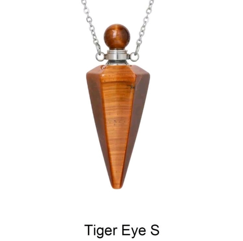 Tiger Eye Bottle Necklace